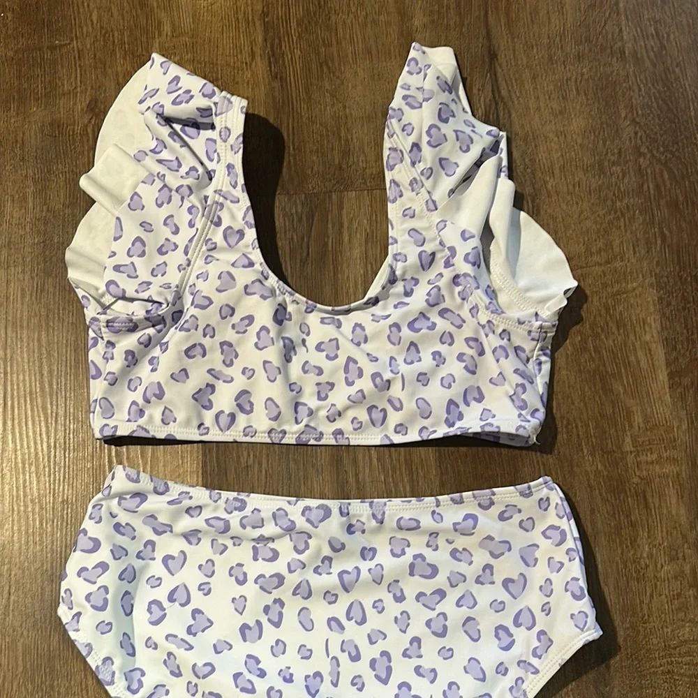Purple Leopard Kids Swim Set - Picture 3 of 4